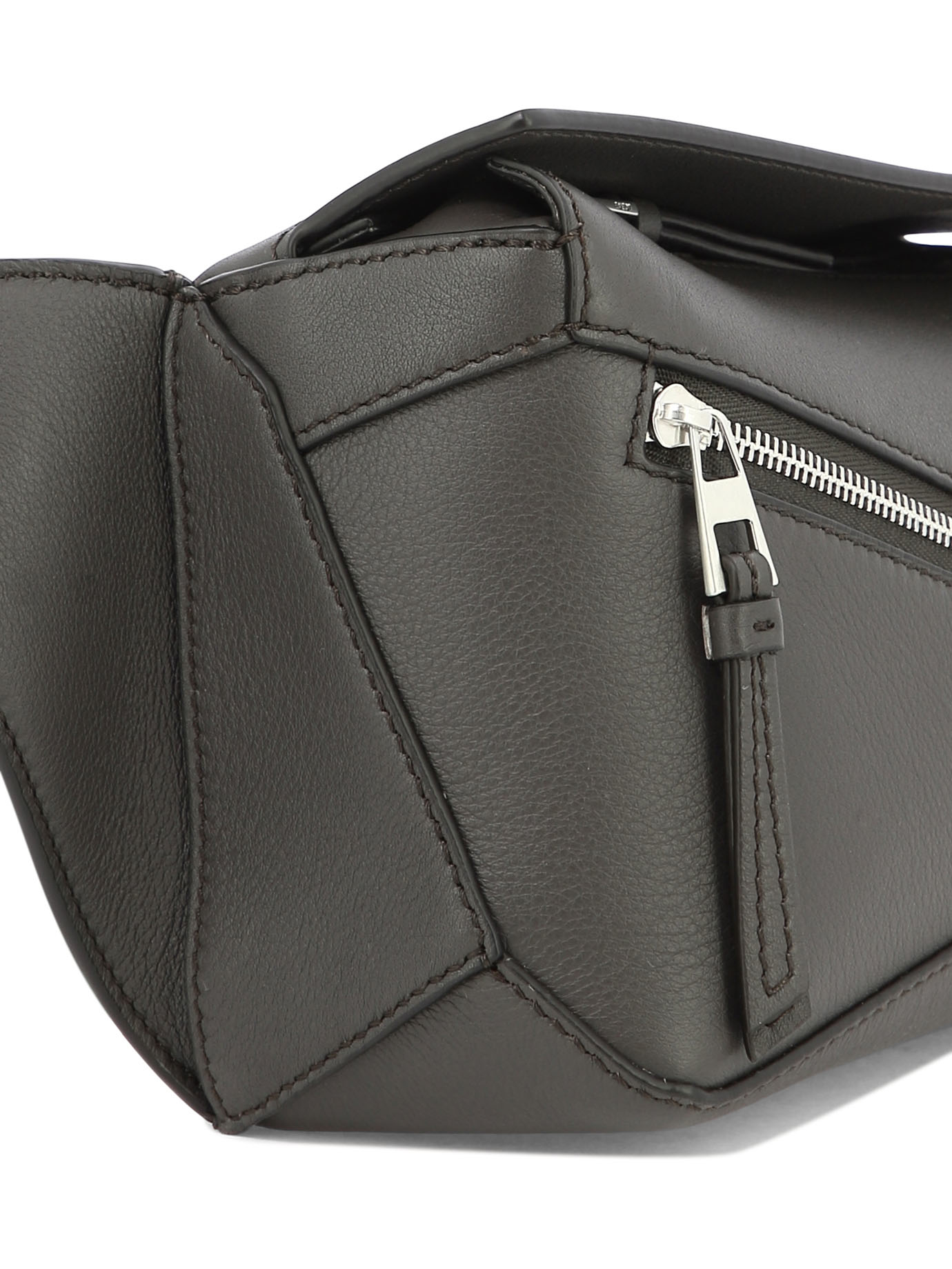 LOEWE Grey Puzzle Mini belt bag